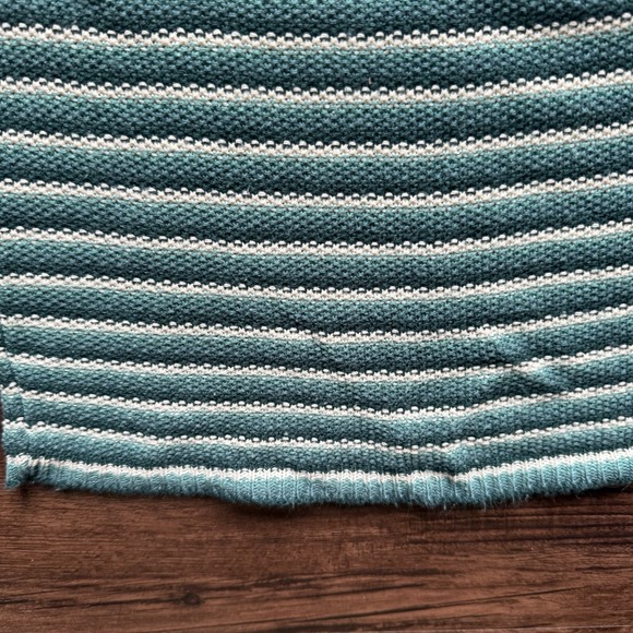 Vintage 90s Retro Croquet Club Size S/M Multi-Stripe Knit Tee Coastal Top - Picture 5 of 5